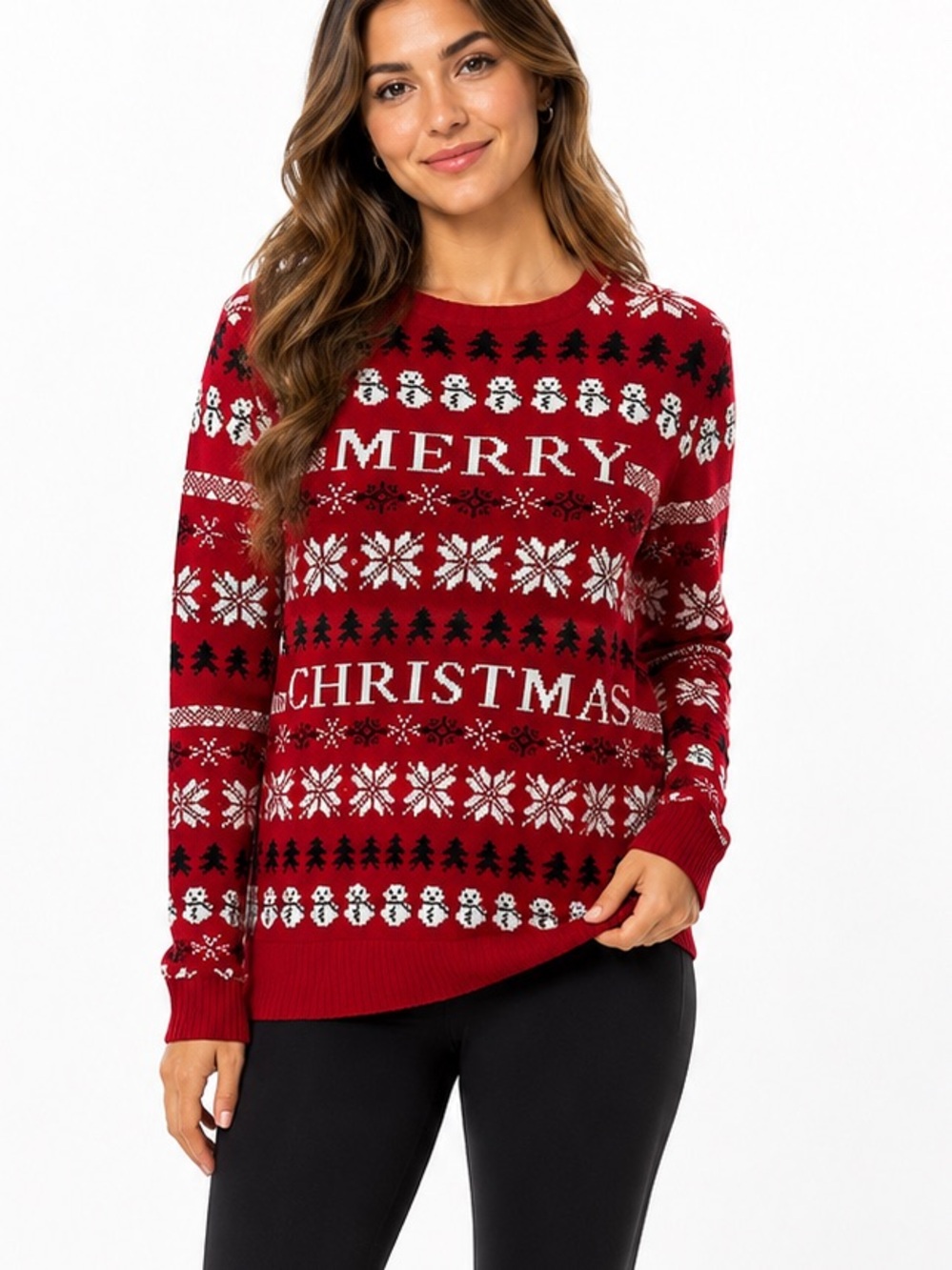 PULL & BEAR Christmas Sweater Size Large women’s Medium Men’s Mex (38)